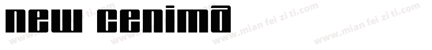 new cenima字体转换